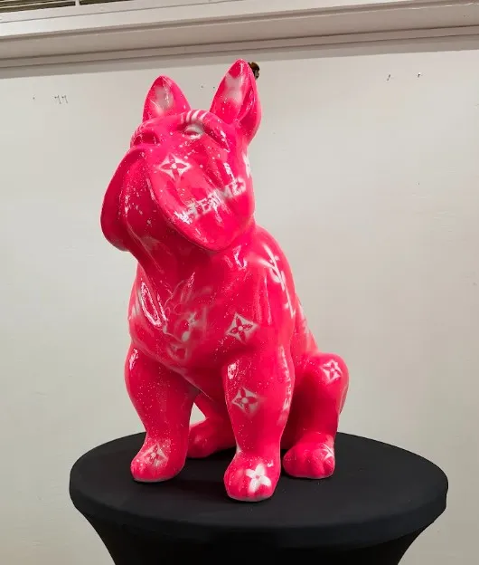 Pop Art S-ART SCULPTURES - PINK DOG